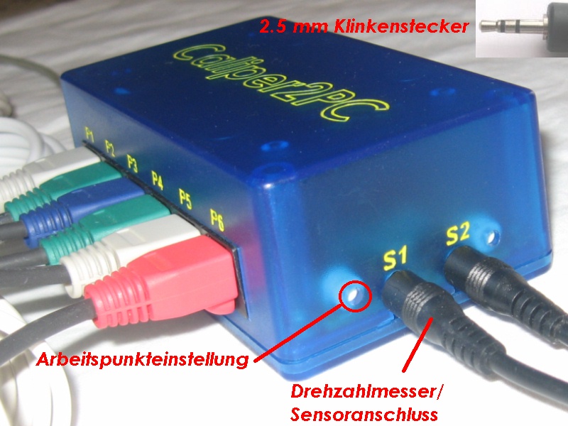 Interface Drehzahlmesser Sensoranschluss