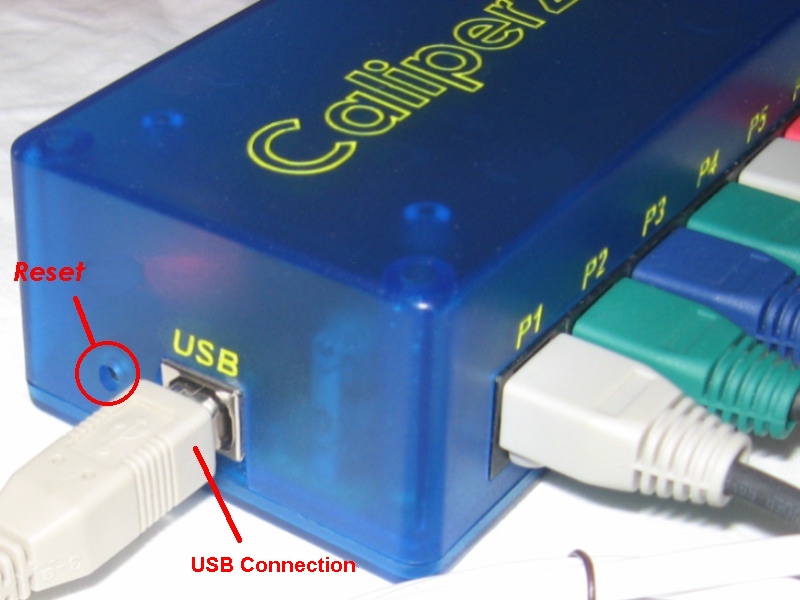 Interface USB Connection Reset Button
