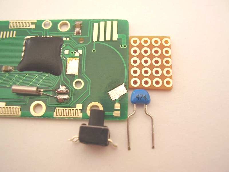Encoder capture button capacitor