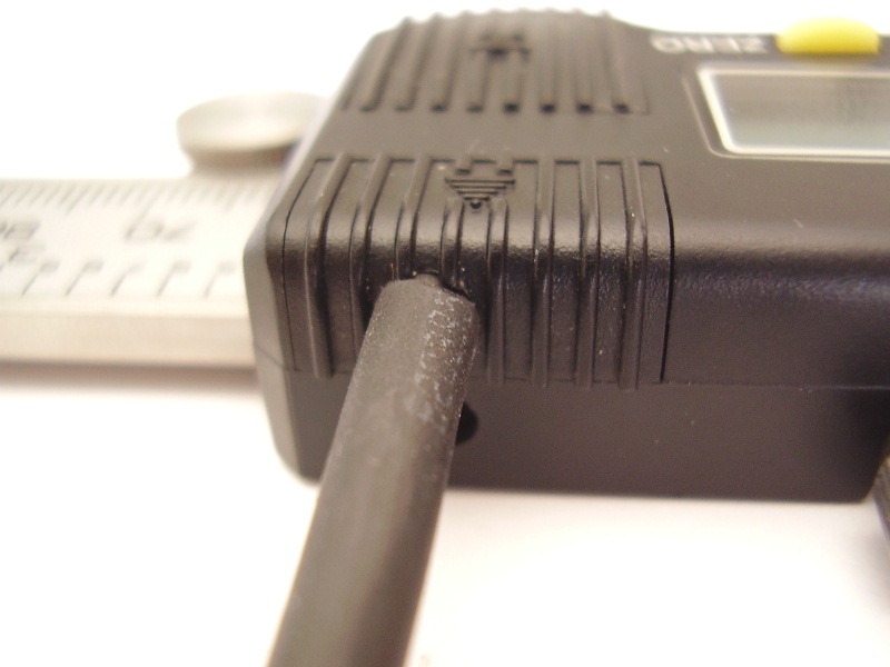 Data cable with small plastic cover
