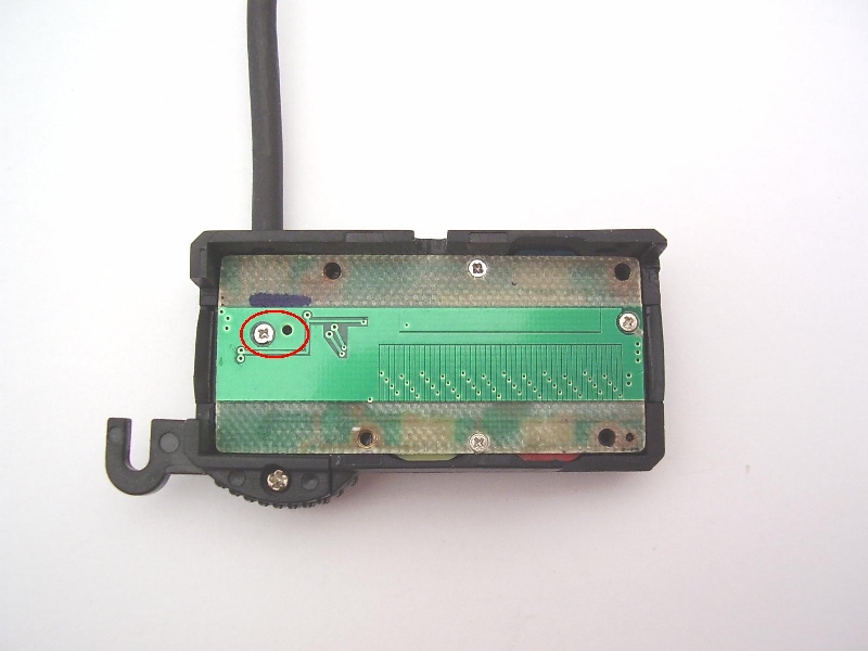 Mounted encoder PCB with data cable