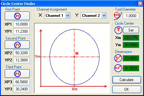 Circle Center Finder